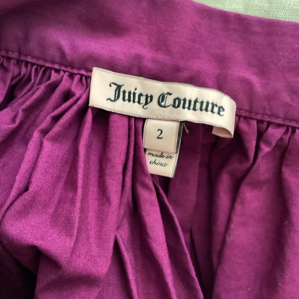 Juicy Couture Purple Mini Skirt SZ 2 - Picture 3 of 5